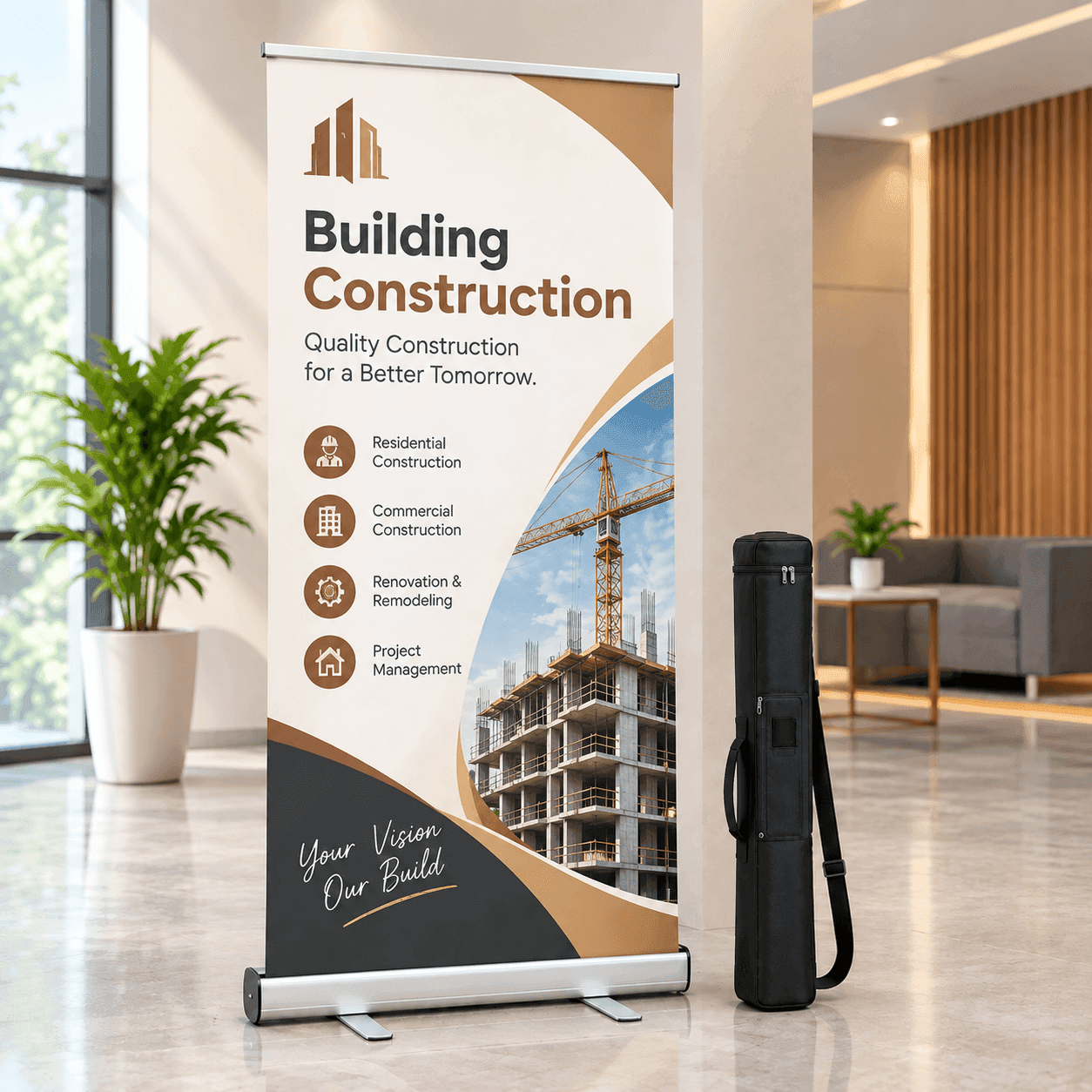 Retractable Roll-Up Standee