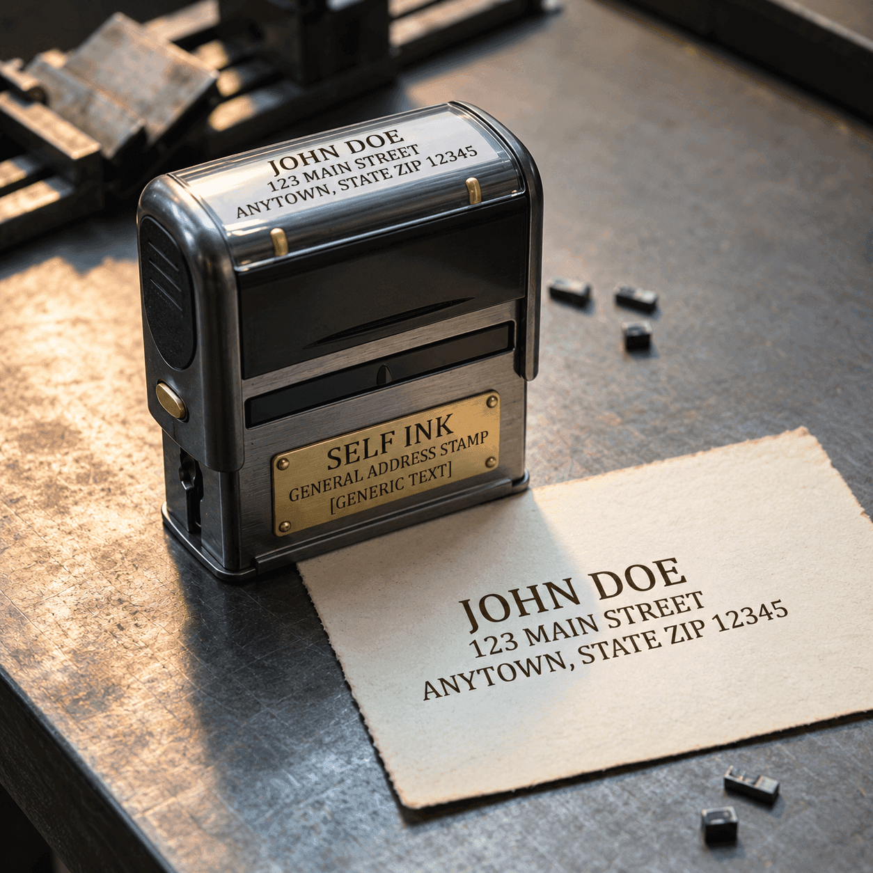 Self-Inking Address Stamp