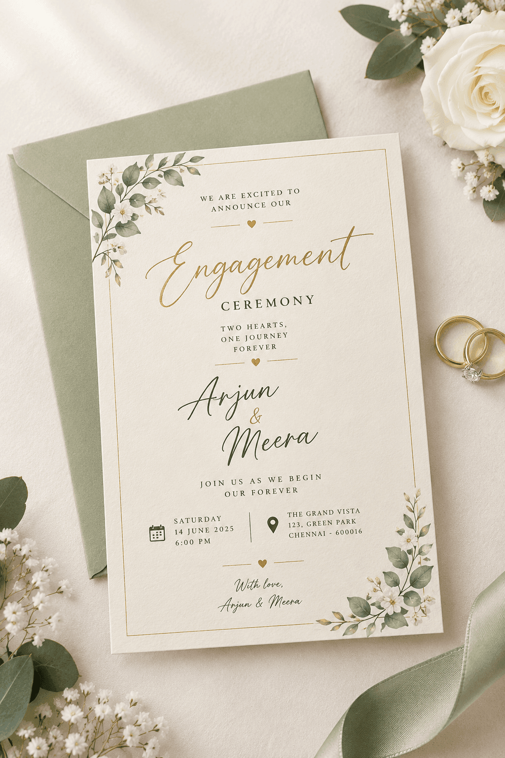 Engagement Announcement Cards