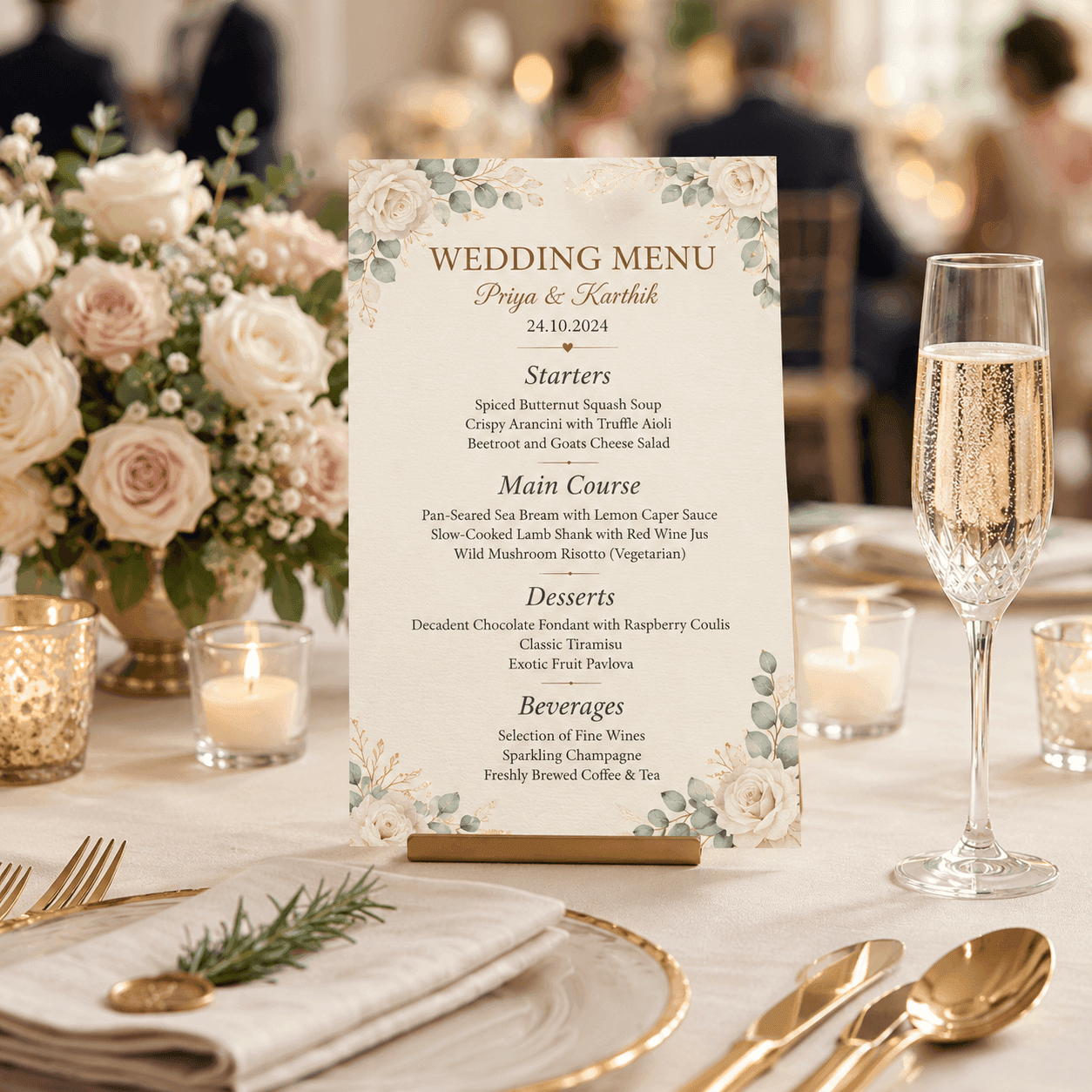 Wedding Menu