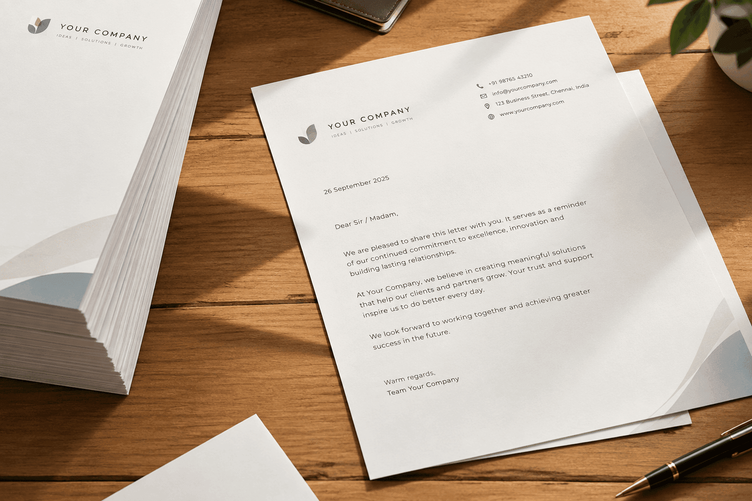 Letterhead Sheets