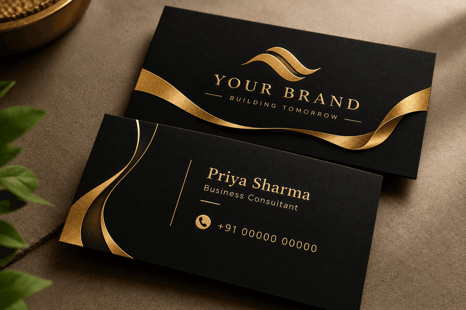 Raised Foil Visiting Cards